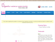 Tablet Screenshot of cupertinomedicallaser.com